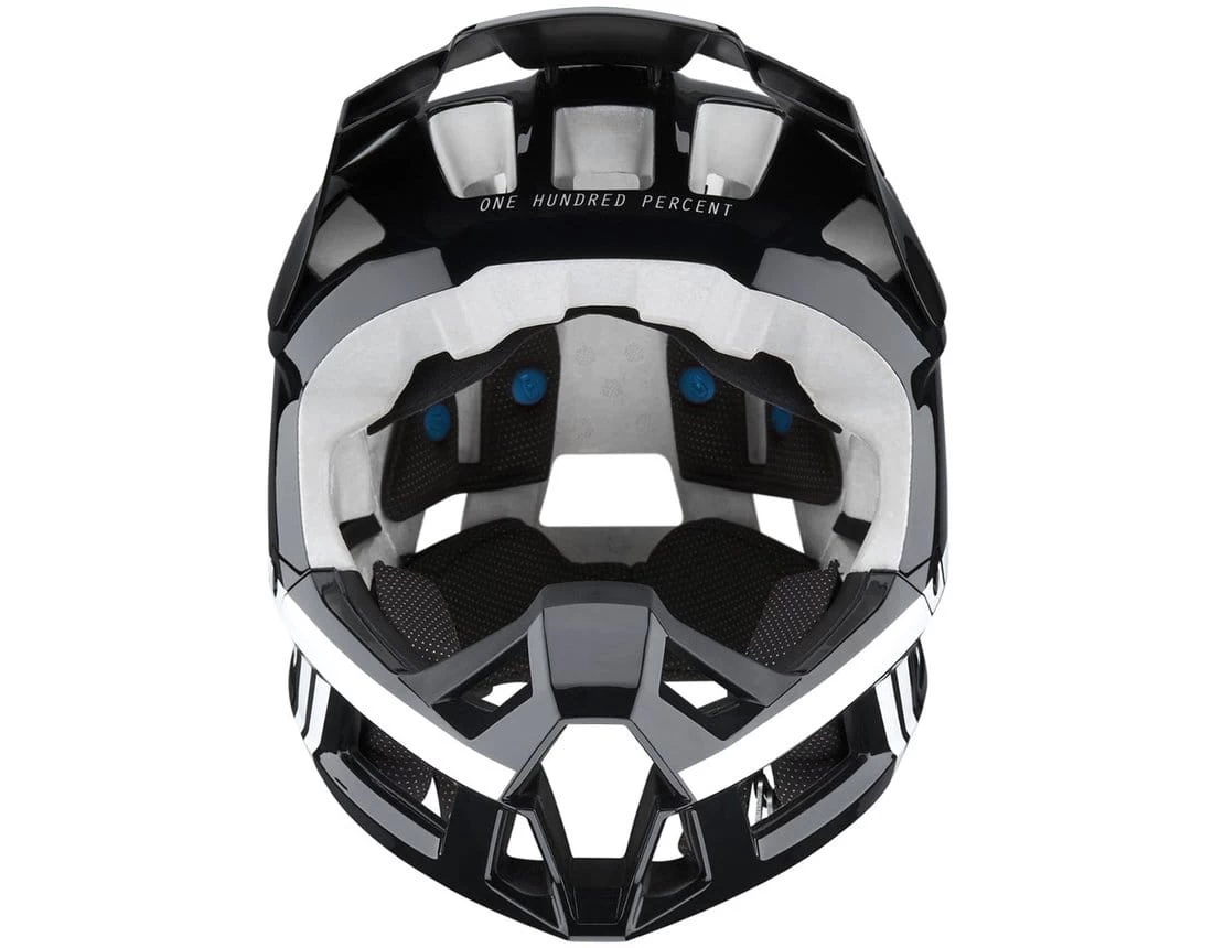 100% Trajecta Helm - Schwarz/Weiß 2 100% Trajecta Helm - Schwarz/Weiß – Bild 2