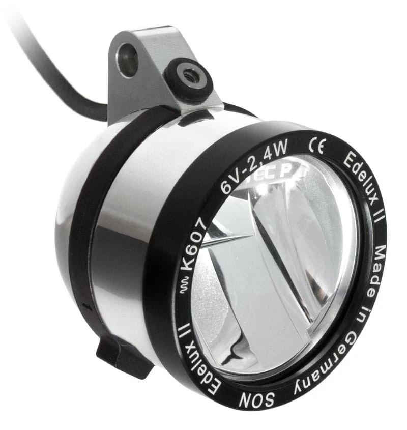 Edelux II-hängend-LED-Scheinwerfer Für Nabendynamos Silber Poliert 1 Edelux II-hängend-LED-Scheinwerfer Für Nabendynamos Silber Poliert