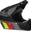 Fox Racing RAMPAGE COMP Fullface Helm - Black/Grey/Green/Red