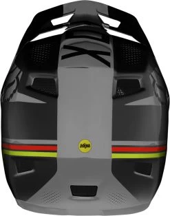 Fox Racing RAMPAGE COMP Fullface Helm - Black/Grey/Green/Red -Fahrradbekleidung Und Zubehör FOXR15 4