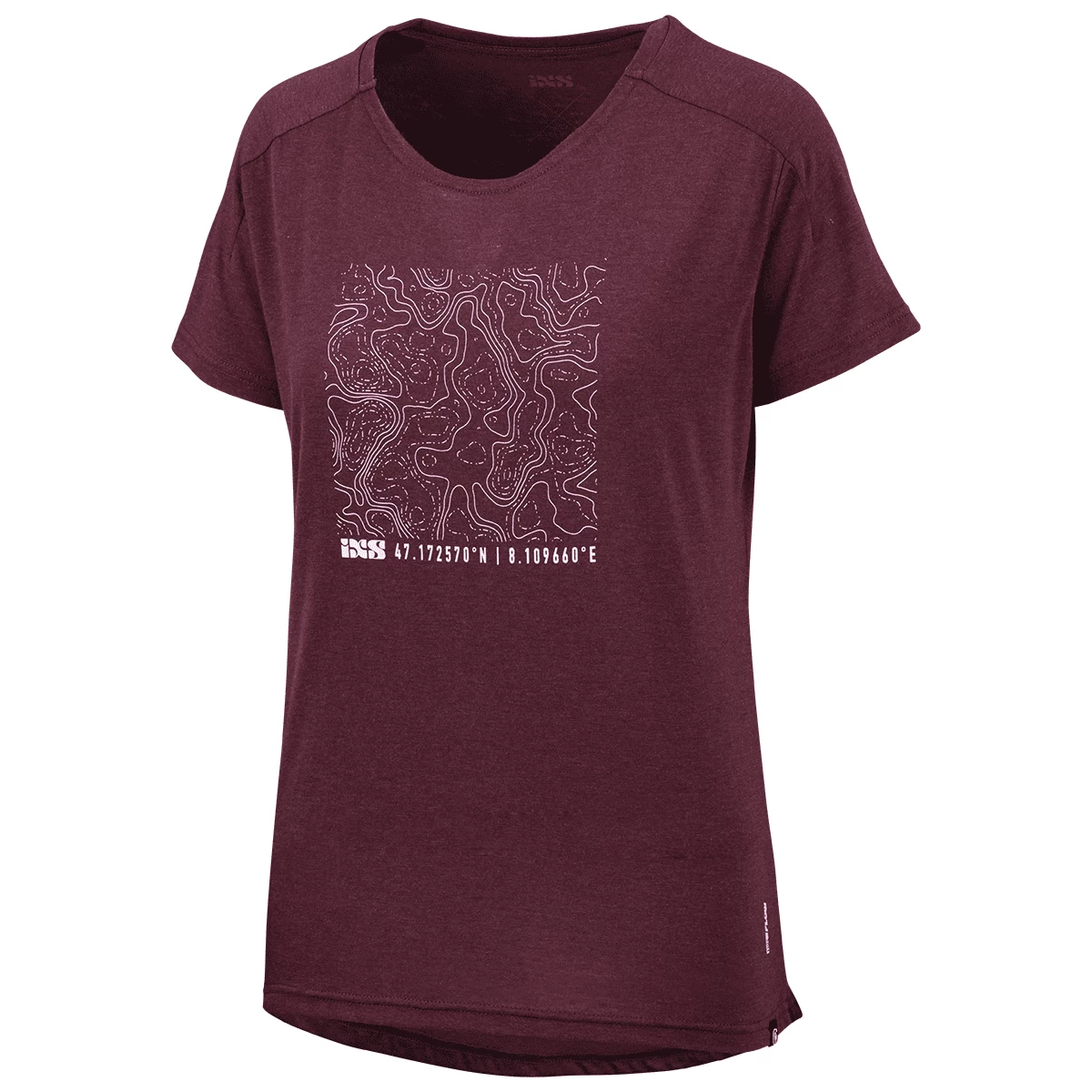 IXS Flow Women Tech Tee Contour Raisin 1 IXS Flow Women Tech Tee Contour Raisin