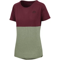 IXS Flow Women Tech Tee Mountain Raisin-olive