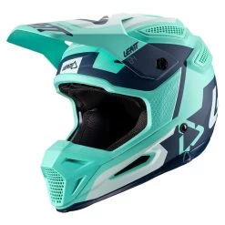 LEATT Motocrosshelm GPX 5.5 Composite - Grün-blau-weiss