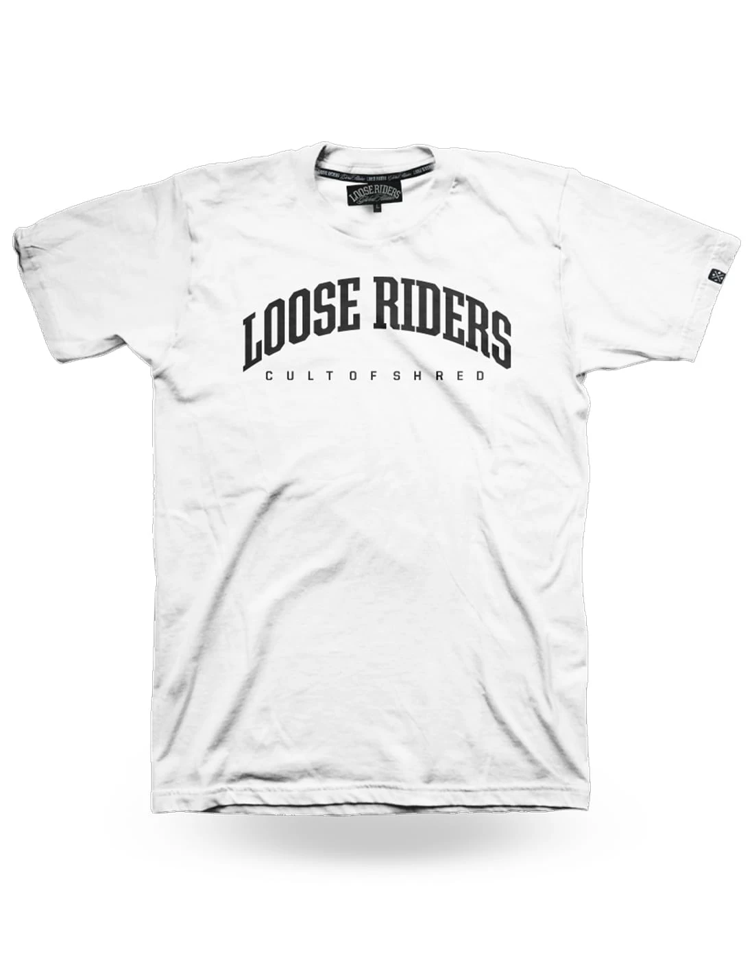 LOOSE RIDERS Mens Classic T-Shirts - White 1 LOOSE RIDERS Mens Classic T-Shirts - White