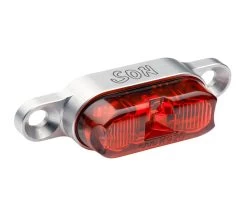 LED-Rücklicht Für Gepäckträgermontage-silber