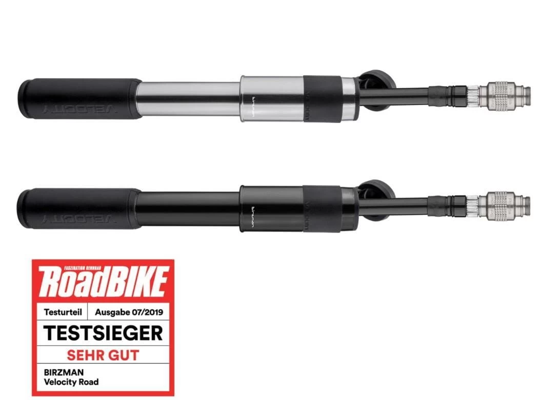 Birzman Velocity Road Mini Pumpe, 160PSI, Threaded Valve Head, Black 4 Birzman Velocity Road Mini Pumpe, 160PSI, Threaded Valve Head, Black – Bild 4