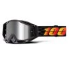 100% Racecraft Plus Goggles Injected Mirror Lens - Schwarz/Orange