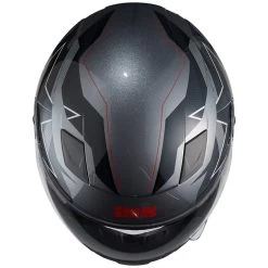 IXS 135 KID 2.0 Helm - Grau-schwarz-rot -Fahrradbekleidung Und Zubehör iXS135KID2 0Helm grau schwarz rot 4