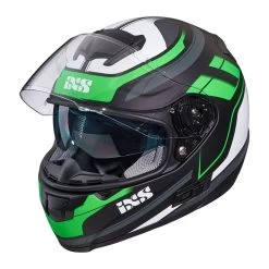 IXS 215 2.0 Motorradhelm Matte Black Green White -Fahrradbekleidung Und Zubehör iXS2152 0Motorradhelmmatteblackgreenwhite 5