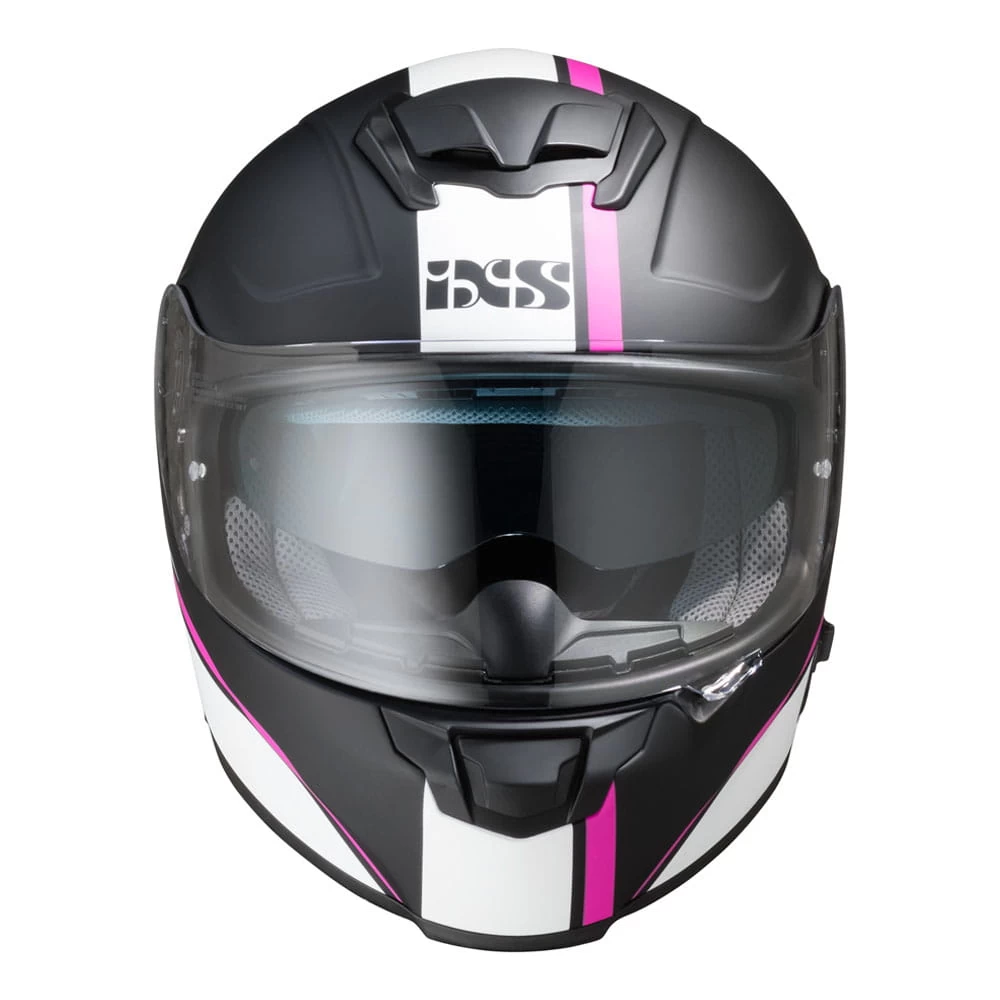 IXS 215 2.1 Motorradhelm Matte Black White Pink 2 IXS 215 2.1 Motorradhelm Matte Black White Pink – Bild 2