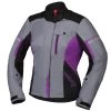 IXS Damen Jacke Tour Finja-ST 2.0 Schwarz-grau-pink