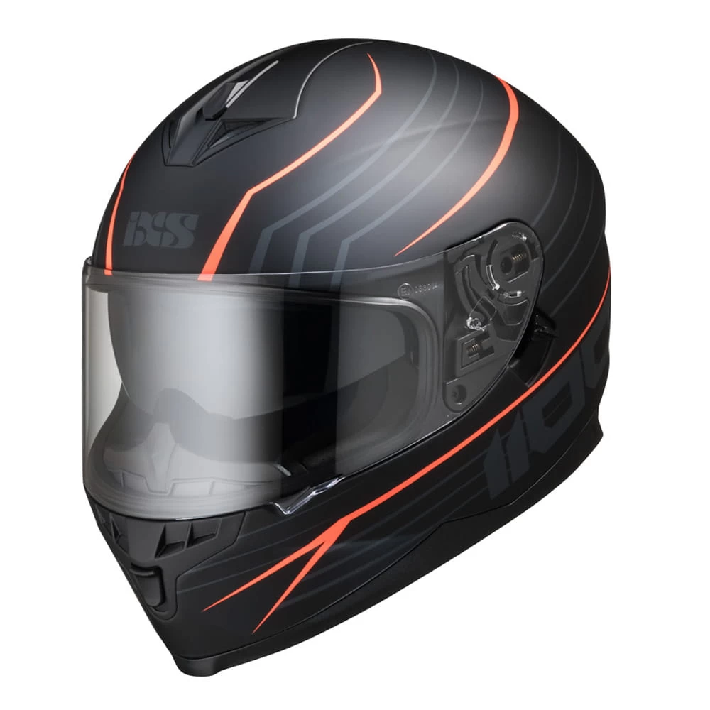 Integralhelm IXS1100 2.1 Matte Black Orange 1 Integralhelm IXS1100 2.1 Matte Black Orange