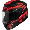 Integralhelm IXS136 2.0 Kids Schwarz Matt-rot