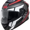 Integralhelm IXS216 2.2 - Grau-schwarz-rot
