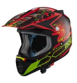IXS Kinder-Motocrosshelm 278 KID 2.0 Rot-schwarz-gelb