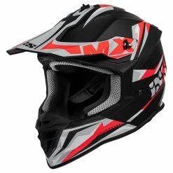 Motocrosshelm IXS362 2.0 - Schwarz Matt-rot