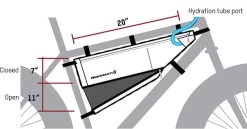 Blackburn Outpost Rahmentasche - Large -Fahrradbekleidung Und Zubehör outpost frame bag dimensions large